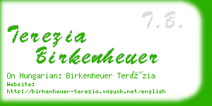 terezia birkenheuer business card